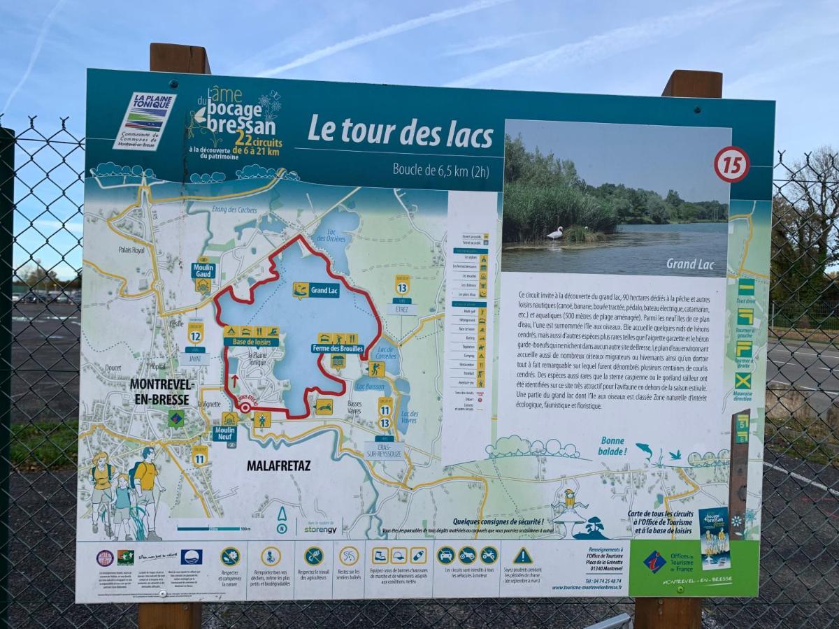 Gite Les Combes Terrasse 01340 Etrez Bresse Vallons Eksteriør billede